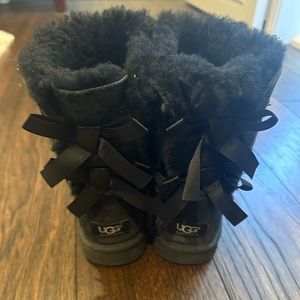 UGG black Bailey Bow boots